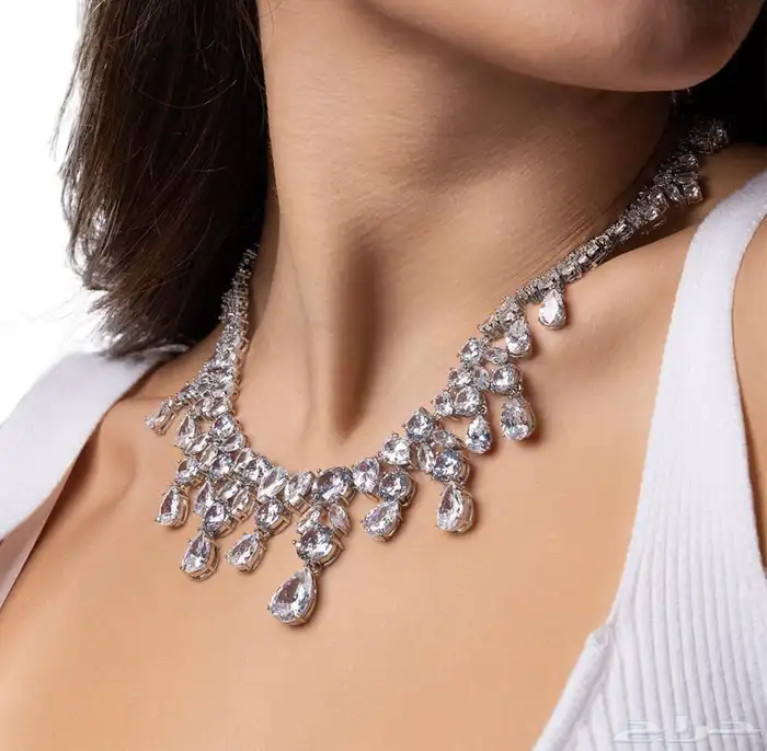 طقم زركون مطلي ذهب 1