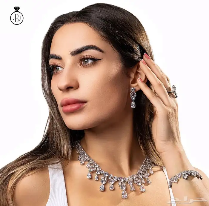 طقم زركون مطلي ذهب 0