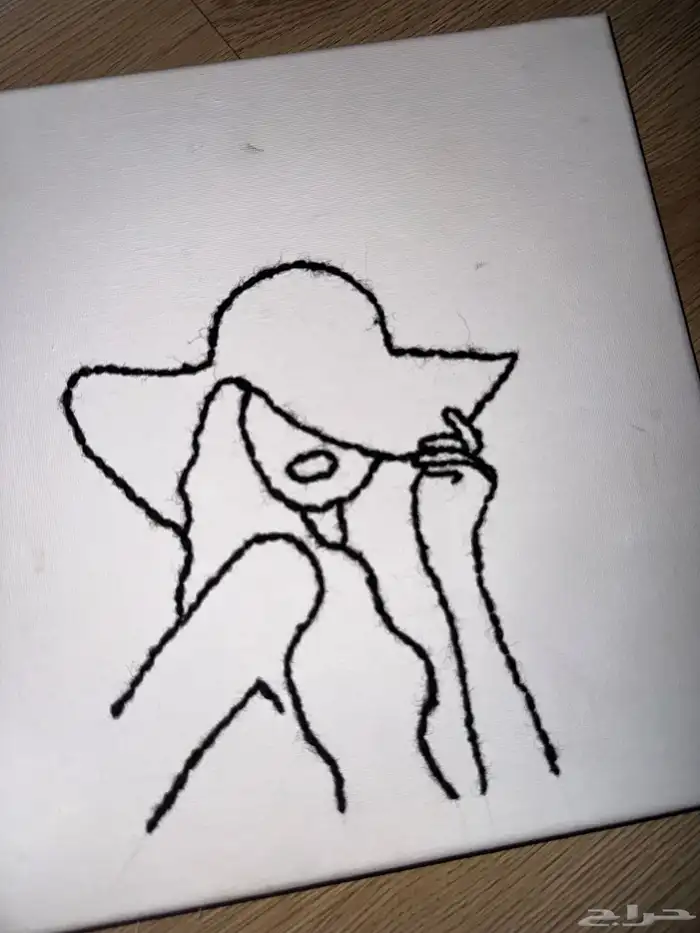 لوحه كانفوس خياطه بالصوف 3