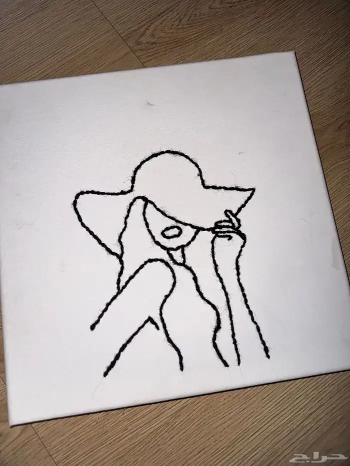 لوحه كانفوس خياطه بالصوف 0