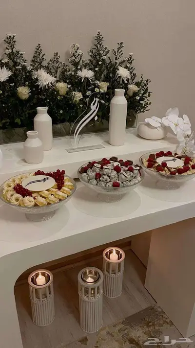 طاولات استقبال للإيجار 8