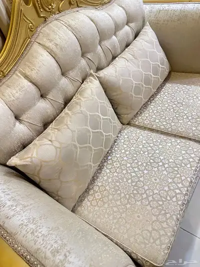 مجلس كامل خشب مصري للبيع ب 1500 ريال 7 قطع 4