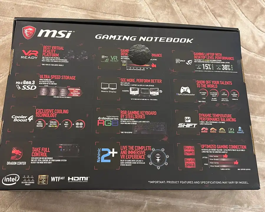 لابتوب قيمين msi الجيل السابع 4