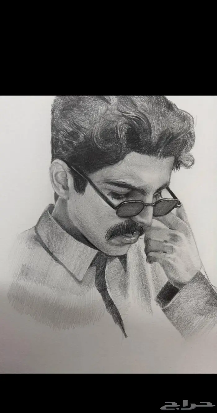 رسم يدوي بورتريه ب 100ريال 2