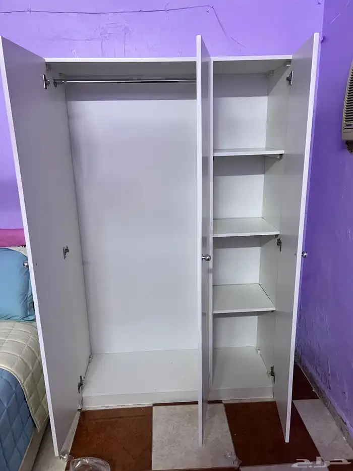 دولاب خشب بلابس سرير خشب نفر نفرونص نفرين 1