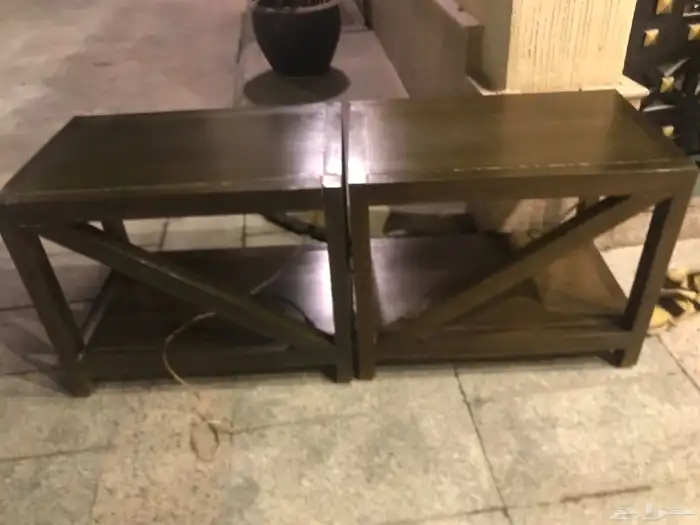 طاولتين خشب 2