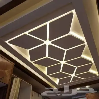 فني ديكور جبس بورد سمنت بورد دهانات تشطيبات منزليه 0