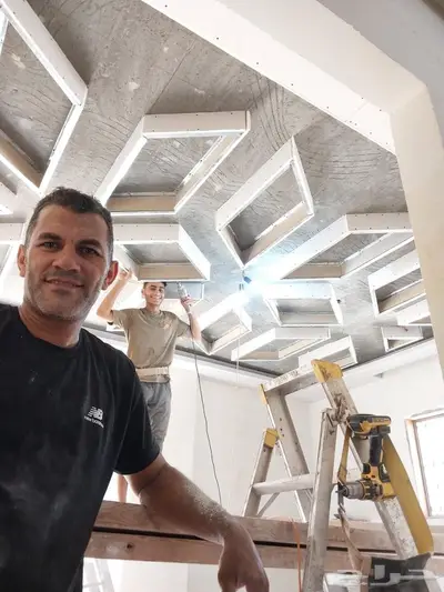 فني ديكور جبس بورد سمنت بورد دهانات تشطيبات منزليه 2