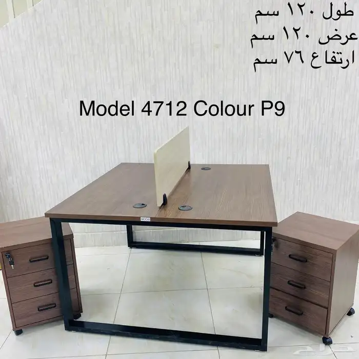 مكتب ثنائي و كرسي دوار شبك و كرسي دوار فخم و مكاتب ادارية 3