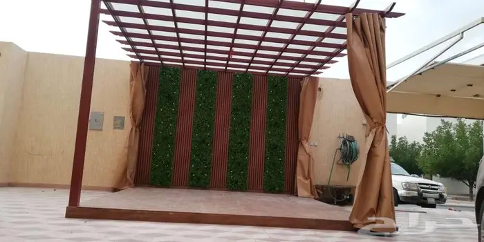 اعمال مظلات السيارات وسواتر الفلل واعمال بديل الخشب والجلسات 3