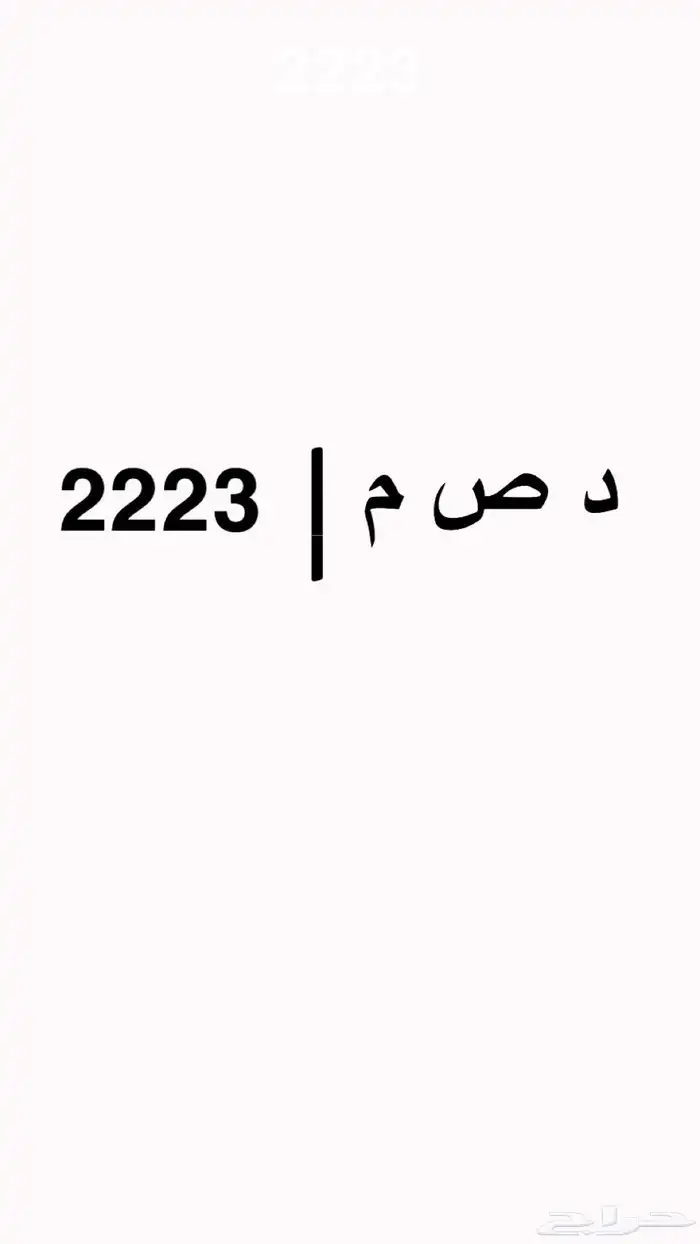 لوحة د ص م 2223 0