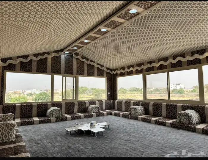 تفصيل بيوت الشعر الملكيه وخيمه الصقور 14