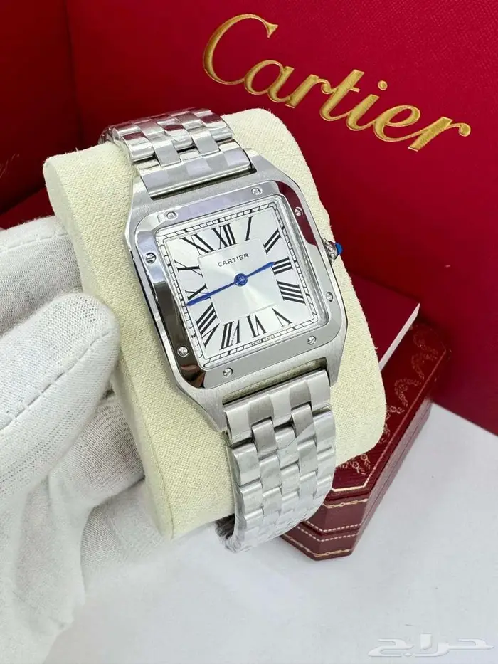 سانتوس كرتير ساعات رجالي ساعة كارتييه طبق اصل للاصلي تماما 0