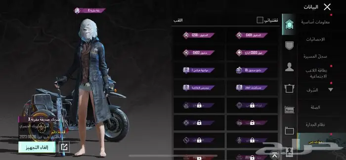 حساب ببجي 22