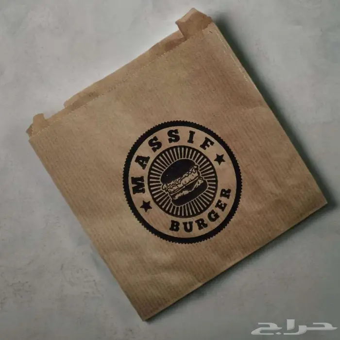 طباعة أكياس برقر ورقية   ورق برجر 3