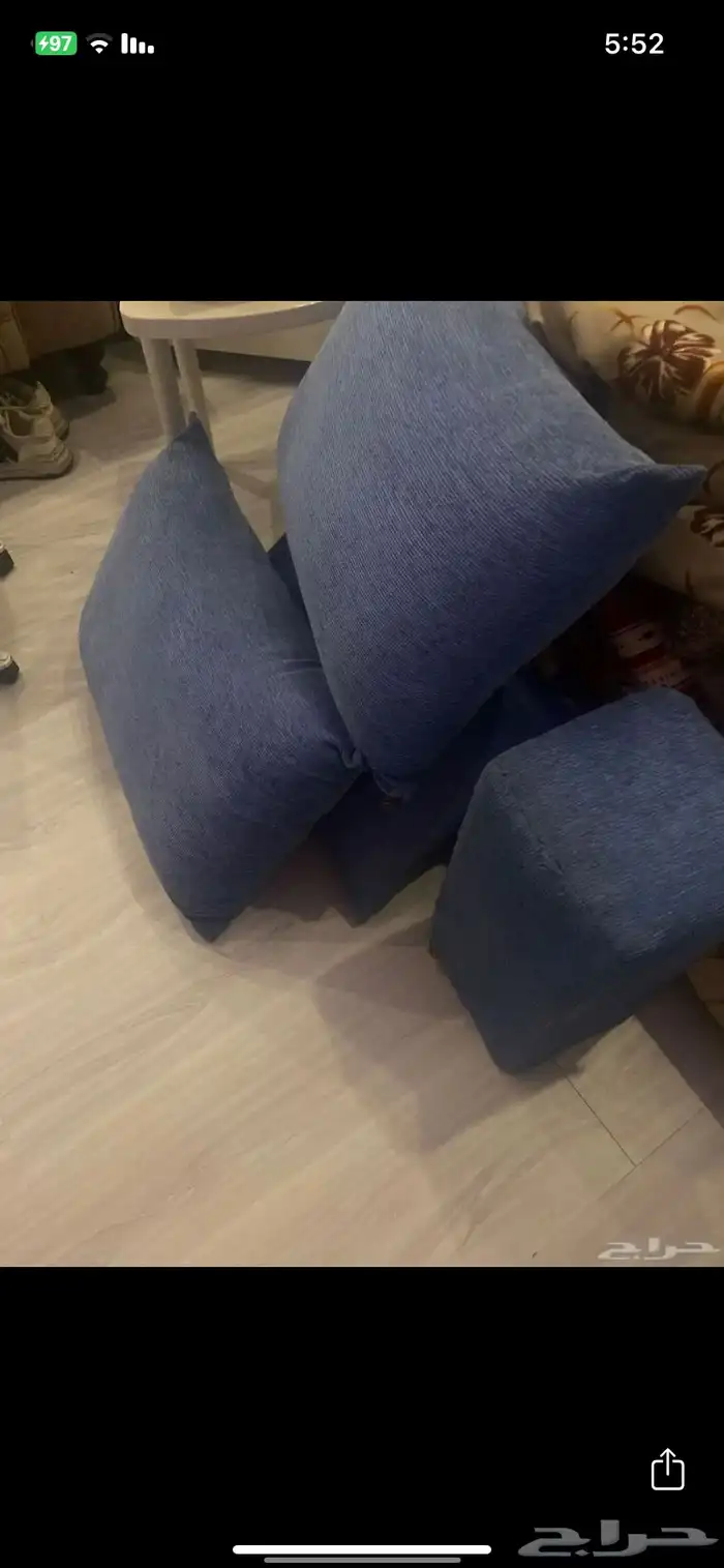كنب ارضي ومركا3 حبات و 12 حبه كنب اللون موجود موضح قدامكم 1