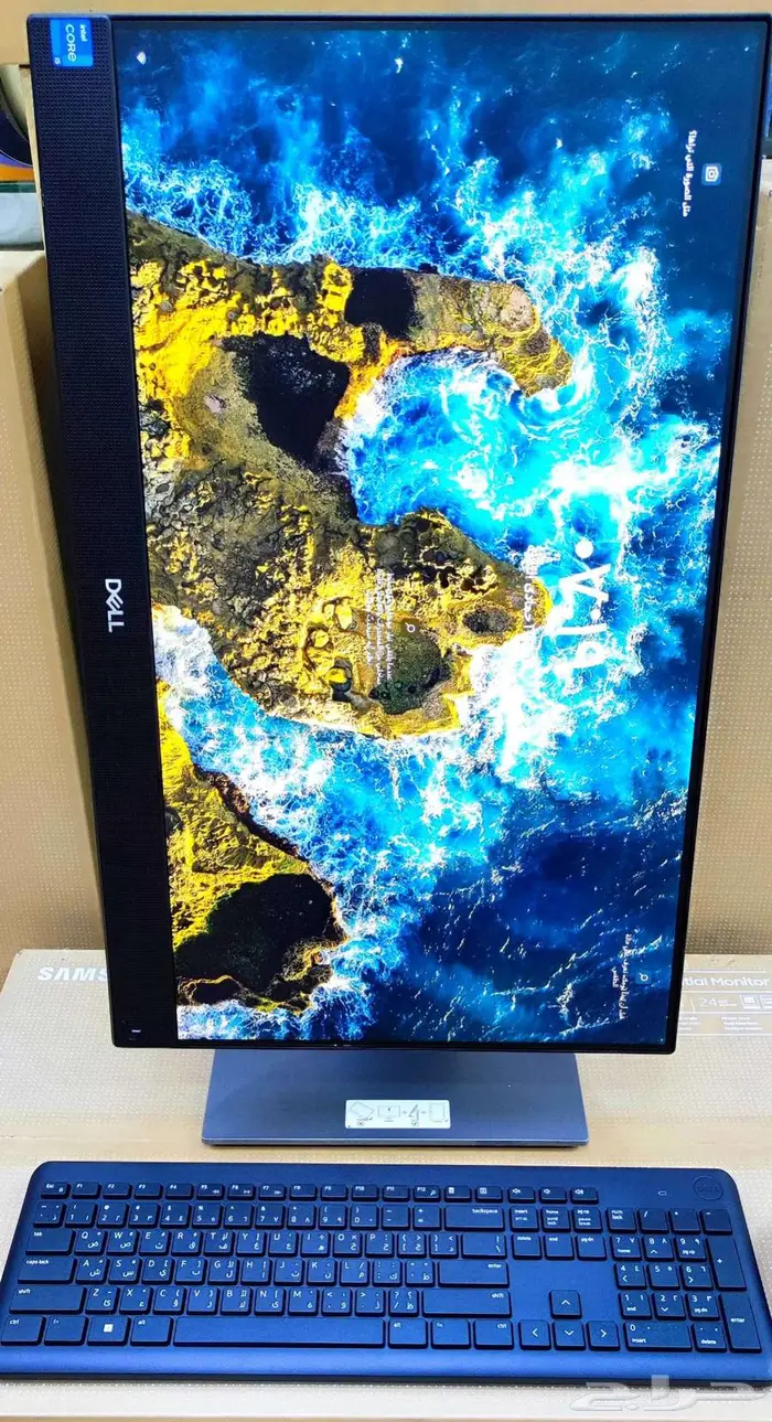 كمبيوتر مكتبي شامل_الكل في واحد_دل DELL_أخو الجديد_i5_شاشة24 2