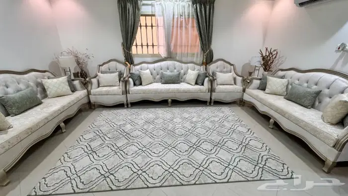 طقم كنب 3 ثلاثي 2 ثنائي مع ستاره 1