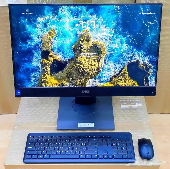 كمبيوتر مكتبي شامل_الكل في واحد_دل DELL_أخو الجديد_i5_شاشة24 12
