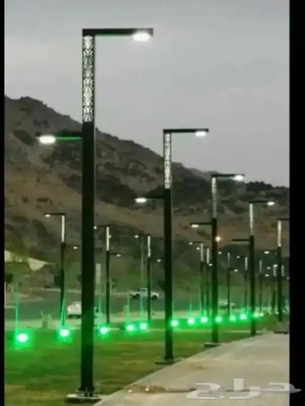 اعمدة وإنارة اعمدة مضلعه 5