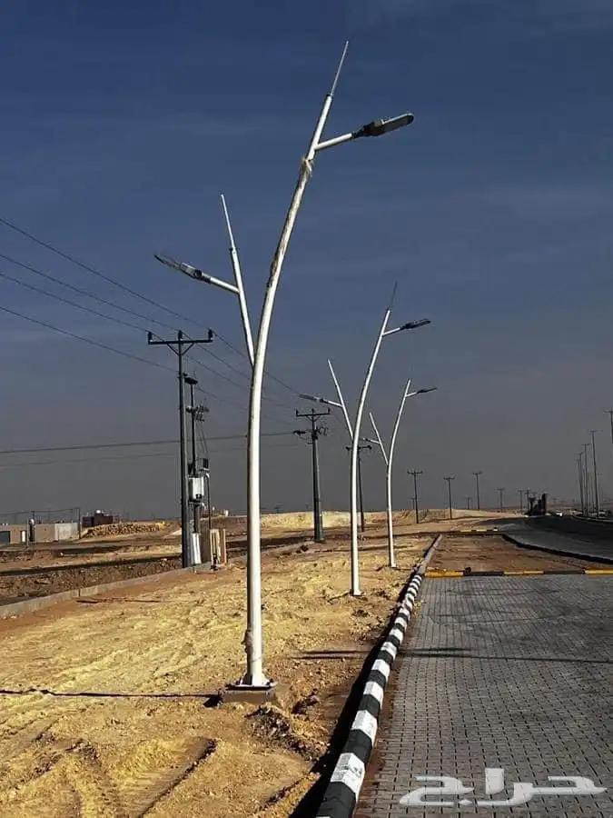 اعمدة وإنارة اعمدة مضلعه 8