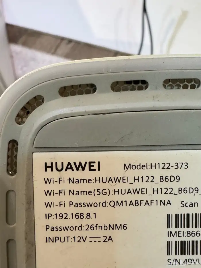 روتر هواوي H122-373 Pro 2 5G معدل 4 مخارج وصحن استقبال خارج 8