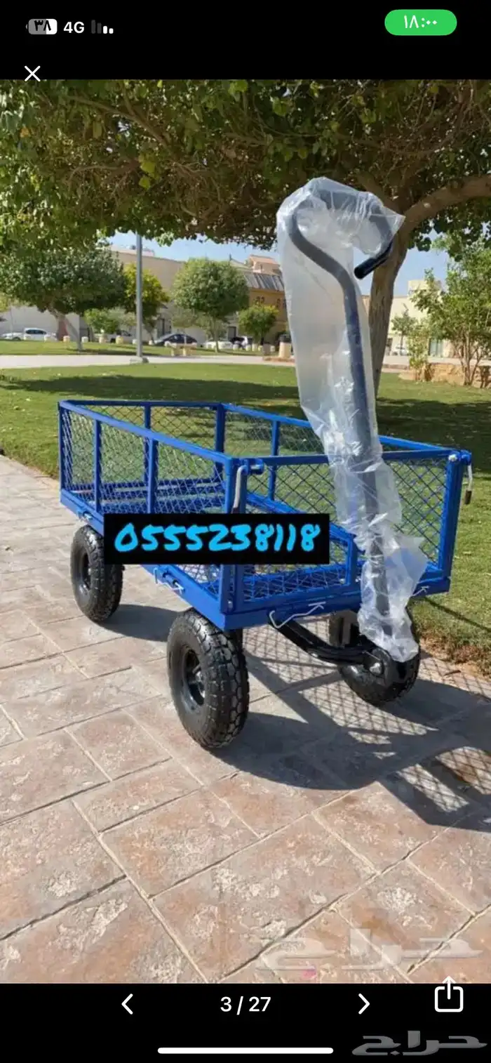 عربة لنقل اغراض المزارع والشاليهات استخدمات عديده ومفيده 0