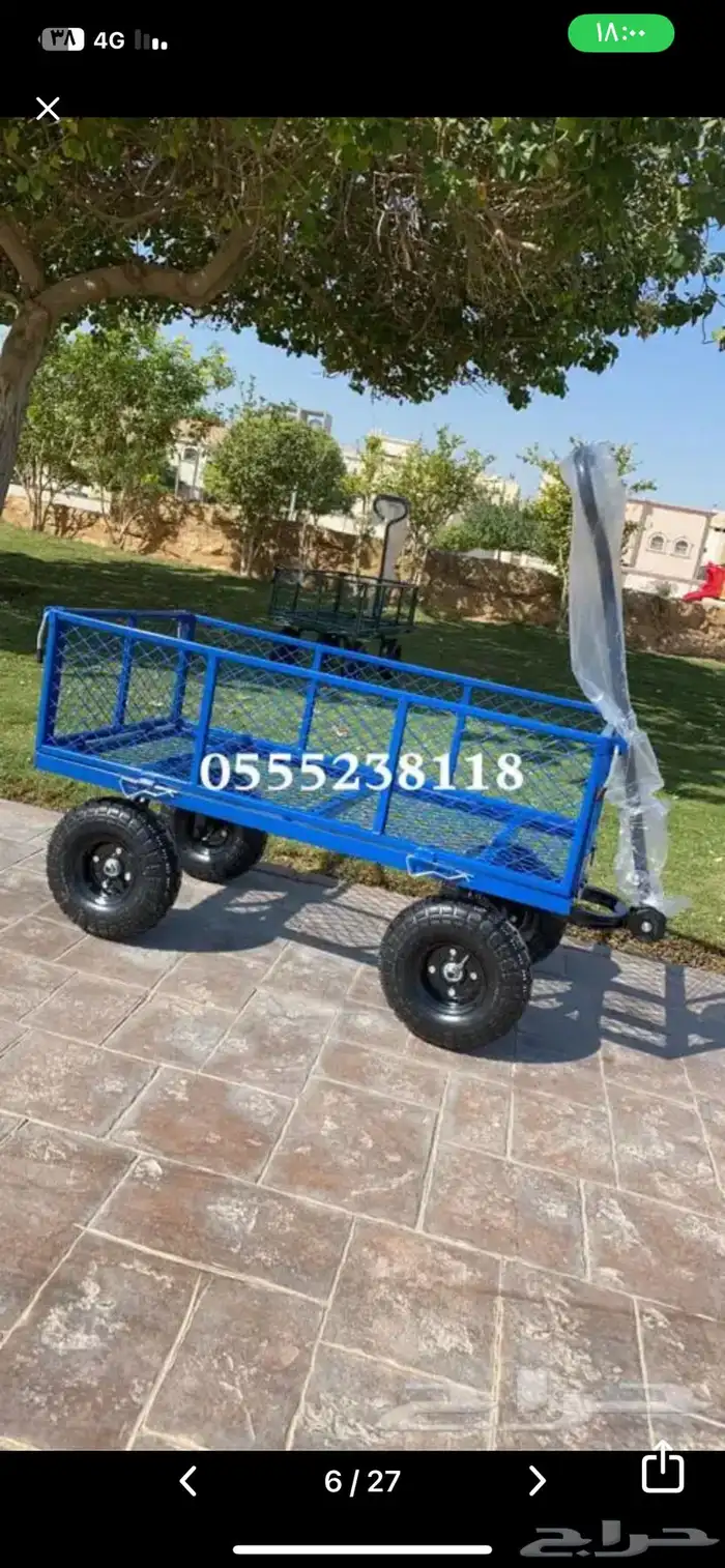 عربة لنقل اغراض المزارع والشاليهات استخدمات عديده ومفيده 4
