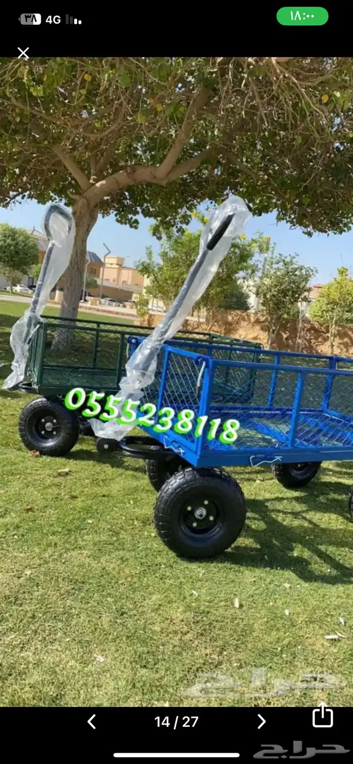 عربة لنقل اغراض المزارع والشاليهات استخدمات عديده ومفيده 9