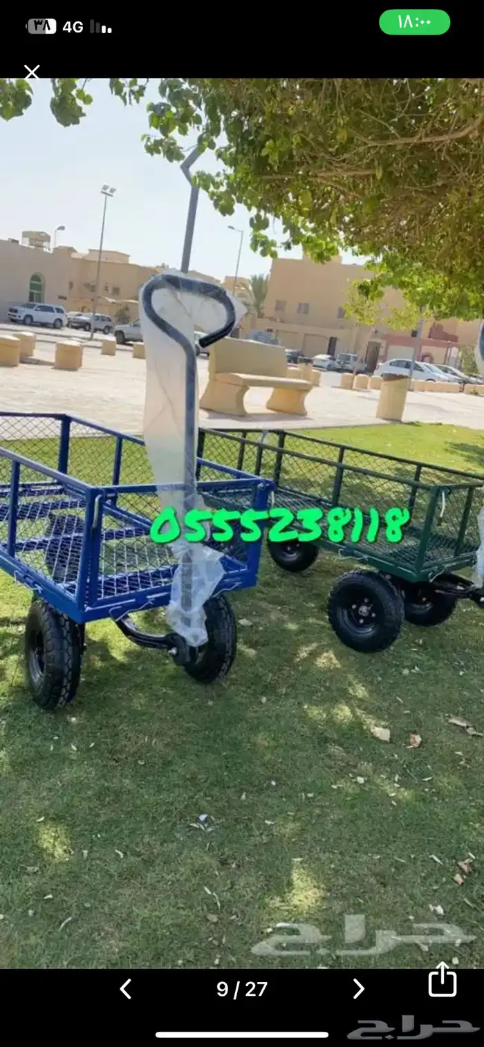 عربة لنقل اغراض المزارع والشاليهات استخدمات عديده ومفيده 6