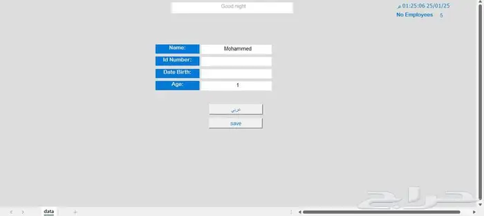 برنامج إدخال بيانات 9