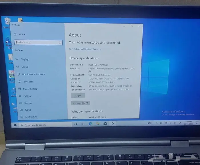 Lenovo thinkpad T480s i7-الجيل الثامن 5