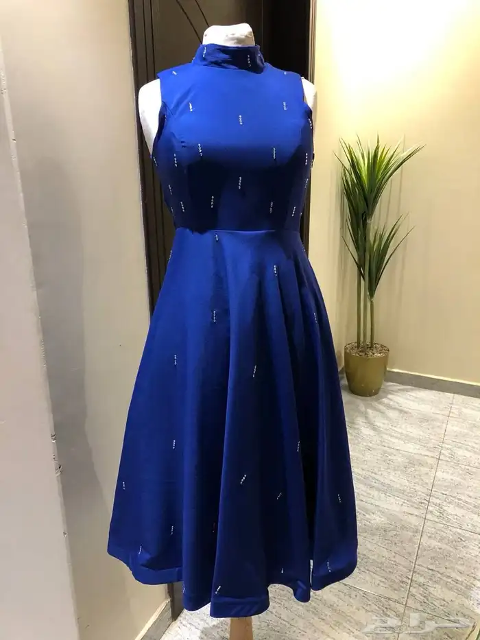 فستان ازرق سهرات زواج مناسبات 5