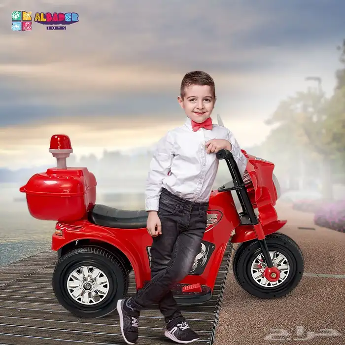 دباب شرطة كهربائي للاطفال - دباب كهربائية بتصميم شرطة مميز 10