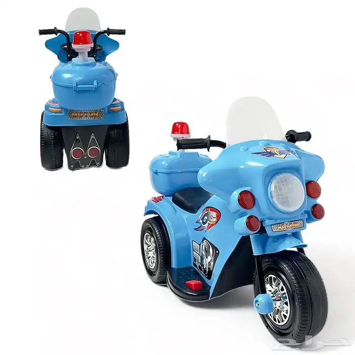 دباب شرطة كهربائي للاطفال - دباب كهربائية بتصميم شرطة مميز 5