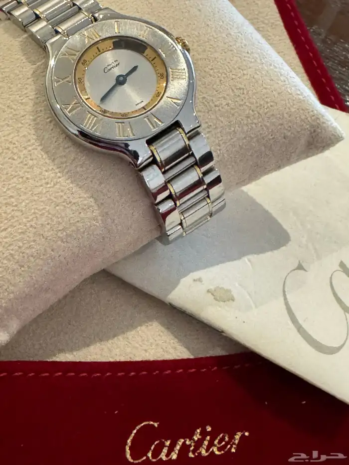 ساعة كارتير فنتج نظيفه اصليه Cartier 1