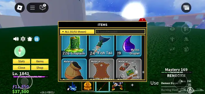 حساب روبلكس بلوكس فروت للبيع 7