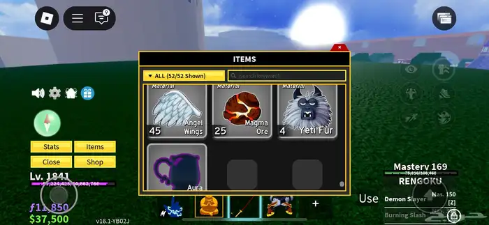 حساب روبلكس بلوكس فروت للبيع 8