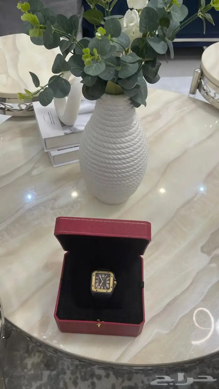 ساعة كارتيه سانتوس 100 كاربون اصلية 1