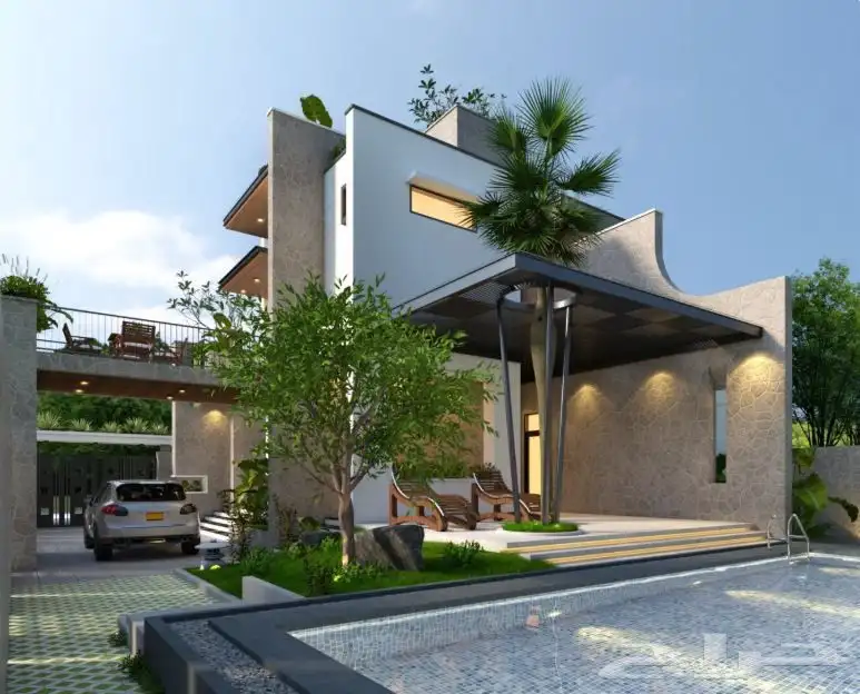 تصميم معماري للفلل والمزارع والشاليهات 3