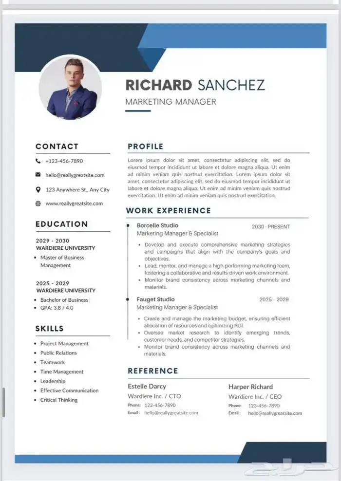 مصمم سيرة ذاتية باحترافية ودقة 19