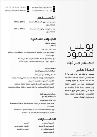 سيرة الذاتيه سيفي CV عرض خاص محدوده لمدة 24 ساعه و ينتهي 8