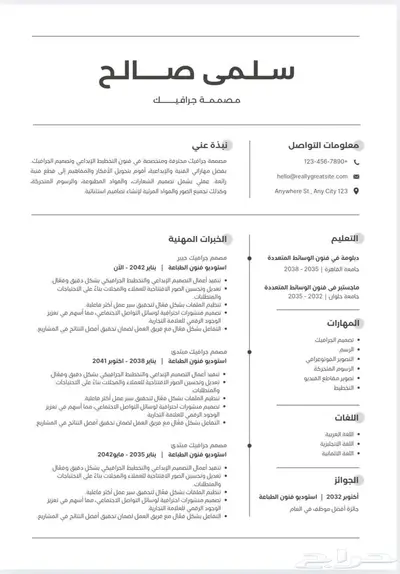 سيرة الذاتيه سيفي CV عرض خاص محدوده لمدة 24 ساعه و ينتهي 9