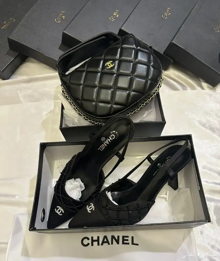 اطقم شانيل وطقم هرمز طقم ميو ميو ((( كعب مع شنطه 10