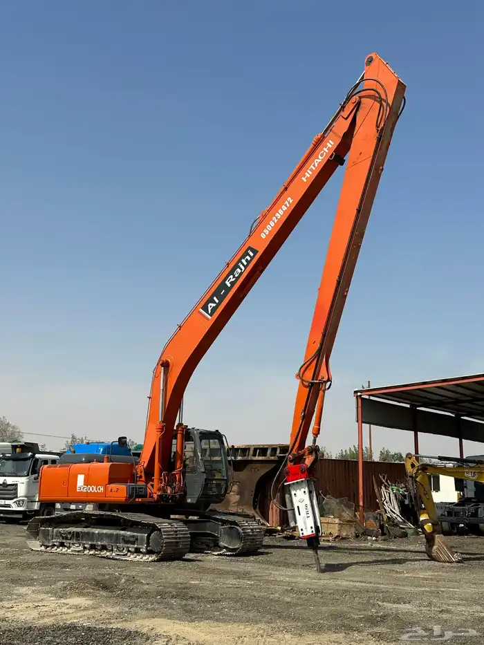 حفارات ( بوكلين )بوم طويل بكت ودقاق ( Long Boom Excavators ) 5