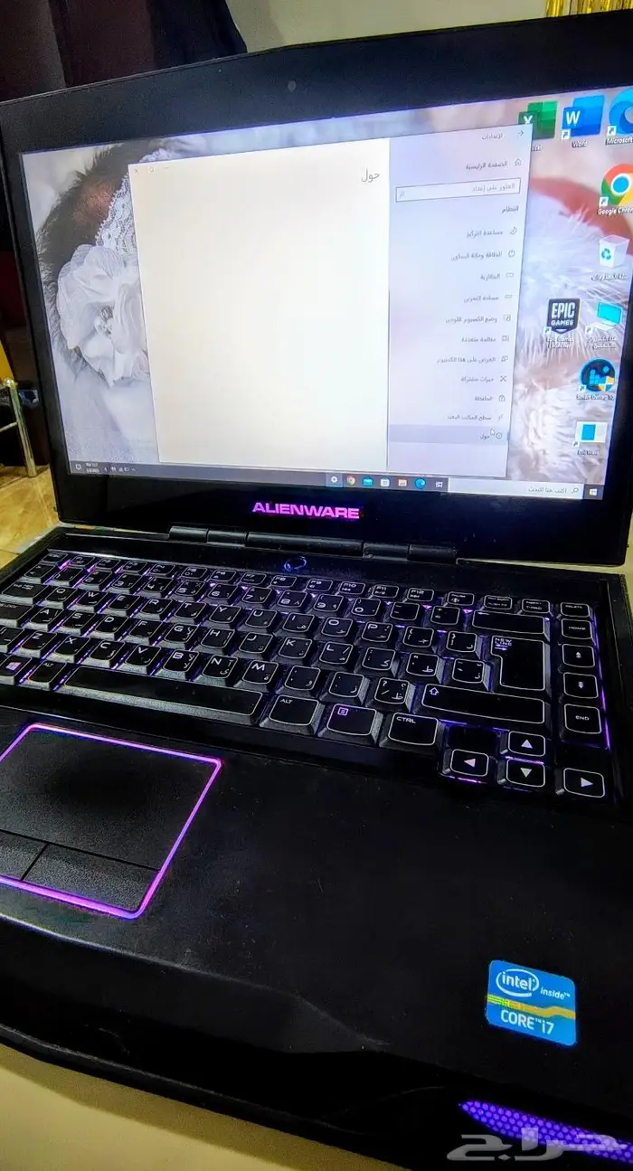 لابتوب Alienware core i7 3