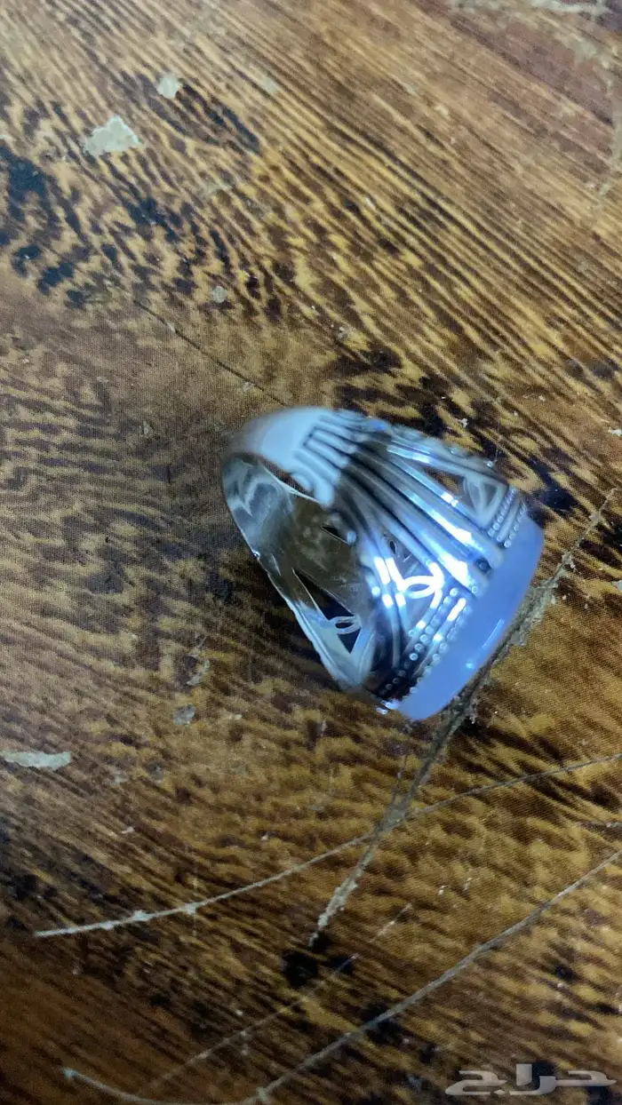 خاتم عقيق يمني فضه 2