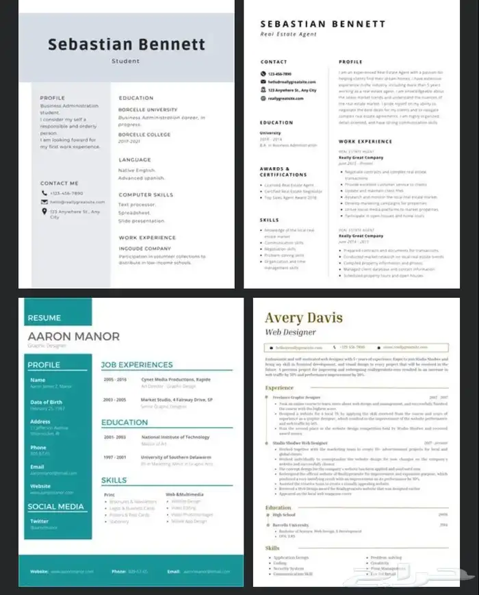 عمل cv احترافي سعر رمزي وتسليم سريع 2