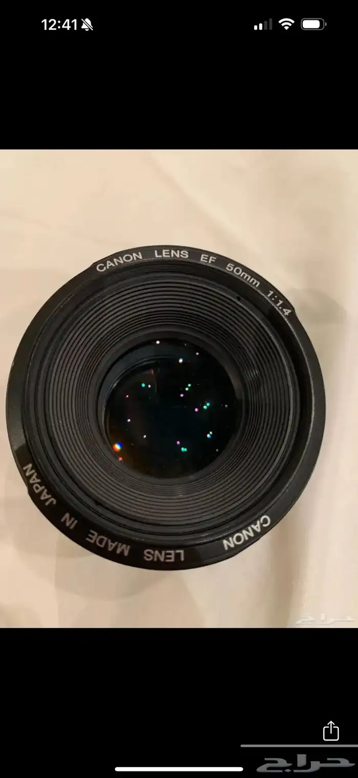 عدسة كانون 50mm EF 1.4 0