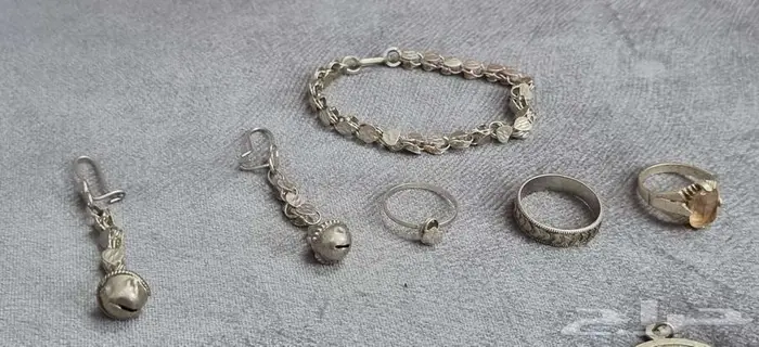مجموعة عملات وقطع فضه 925 قديمه 10
